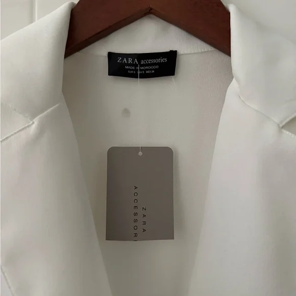 Zara Accessories White Long Sleeve Bodysuit - Picture 2 of 6